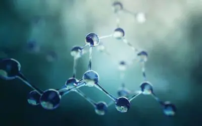 3d illustration of molecule model.
