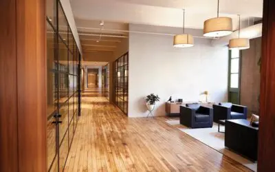 Empty lounge and meeting area in luxury business premises