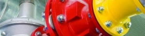 Powder coating of metal parts.