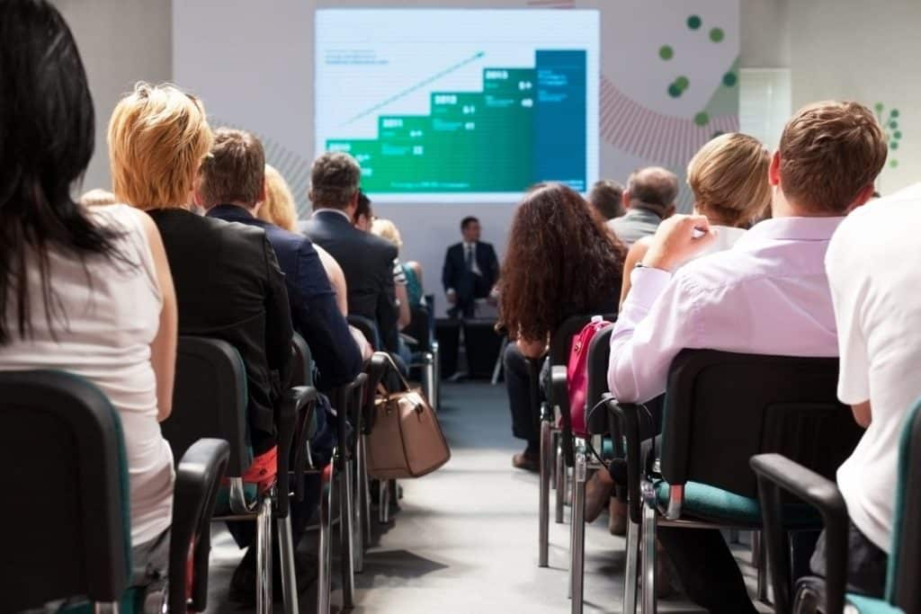 Audience at the business conference