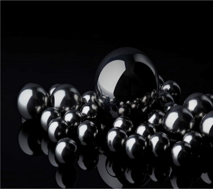 Black pigment spheres