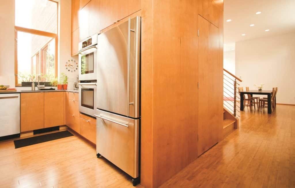 Modern Wood Panel Kitchen