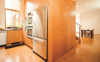 Modern Wood Panel Kitchen