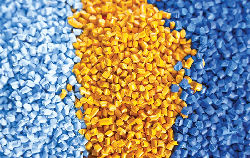 plastic polymer granules