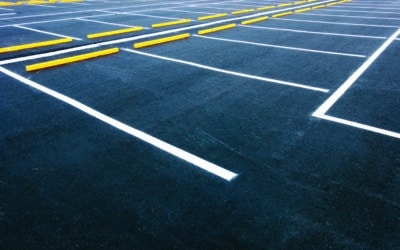 Empty car parking lots, Outdoor public parking.