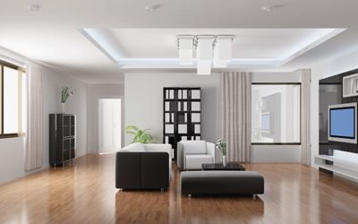 modern interior of living room