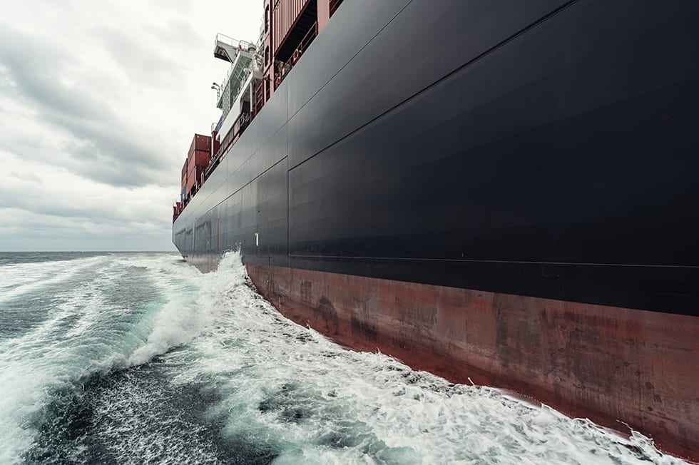 Container Ship at Sea