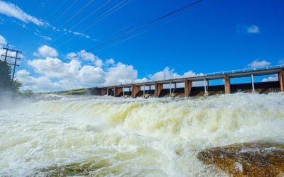 Pembrokeshire, Wales, Dam, Overflowing, Running Water