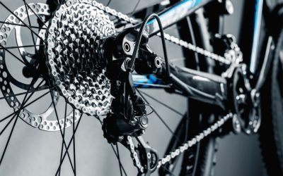 bicycle parts rear wheel cassette close-up