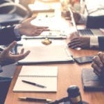Business lawyer team. Working together of lawyer in the meeting.