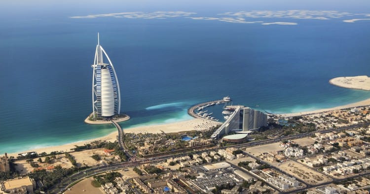 Dubai skyline.