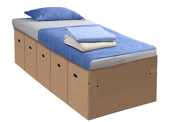 carboard bed