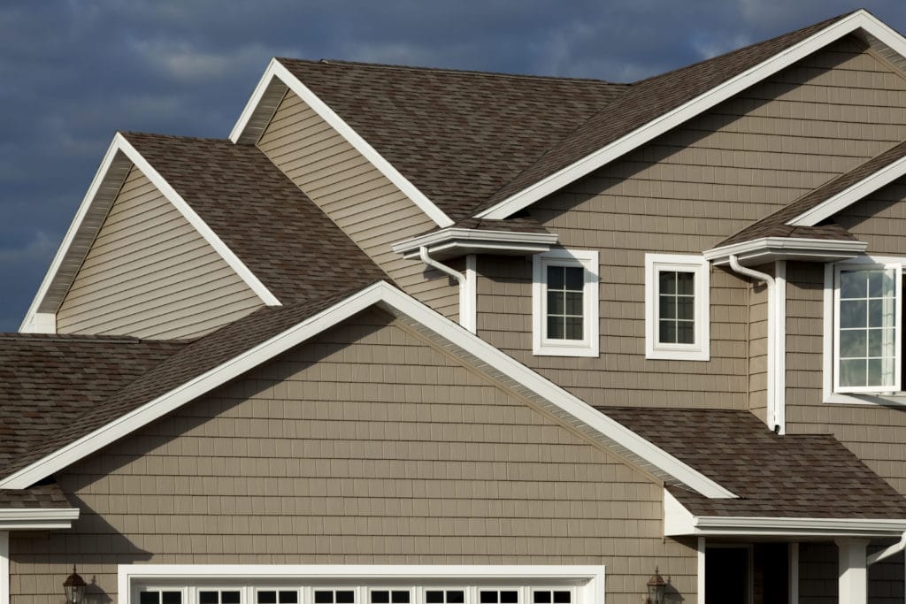 New Home, Vinyl Siding, Architectural Asphalt Shingle Roof, Real Estate