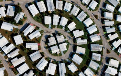 Aerial view of community