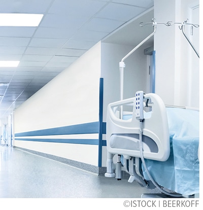 hallway in health care facility