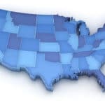 3D map of USA