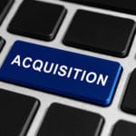 acquisition button on keyboard, business concept