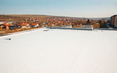 a roof of a building