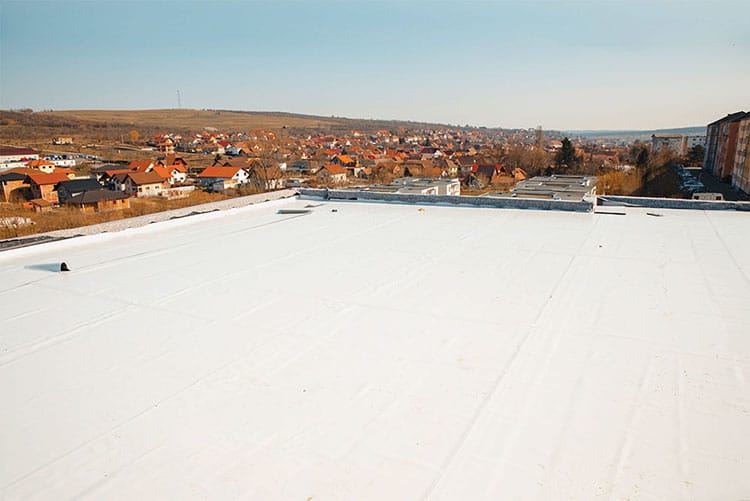 a roof of a building