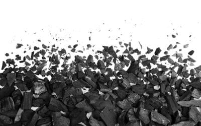 Charcoal or coal carbon texture