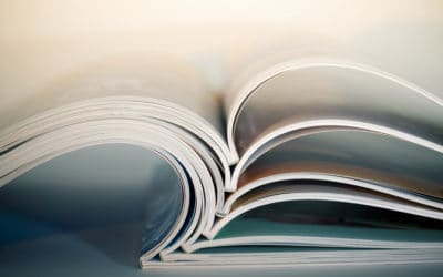 pages of open magazine