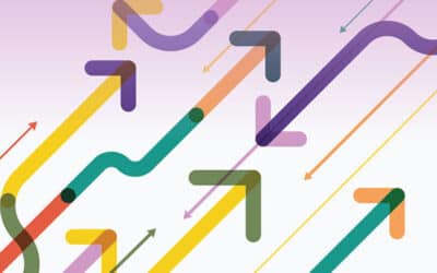 illustration of colorful arrows pointing up and down