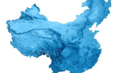 China Topographic Map Isolated